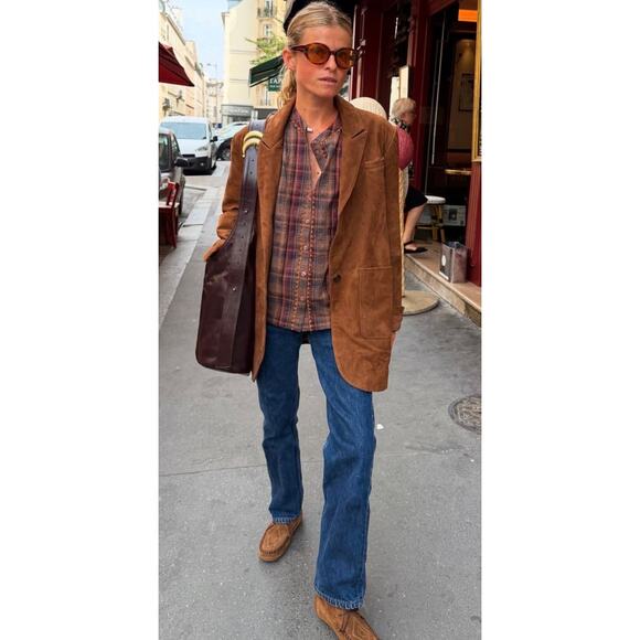 Vintage Y2K Tommy Hilfiger Chocolate Leather Shoulder Bag | 2000s Banana Style - Picture 6 of 16